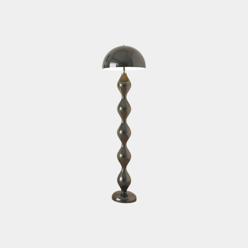 Lampe sur pied en fer unique en forme de calebasse Champignon Multicolore