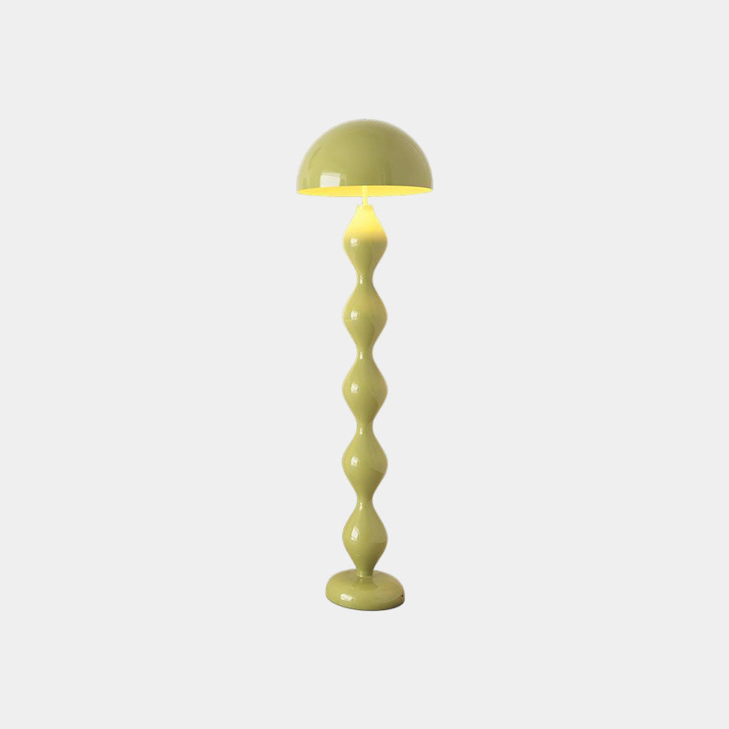 Lampe sur pied en fer unique en forme de calebasse Champignon Multicolore