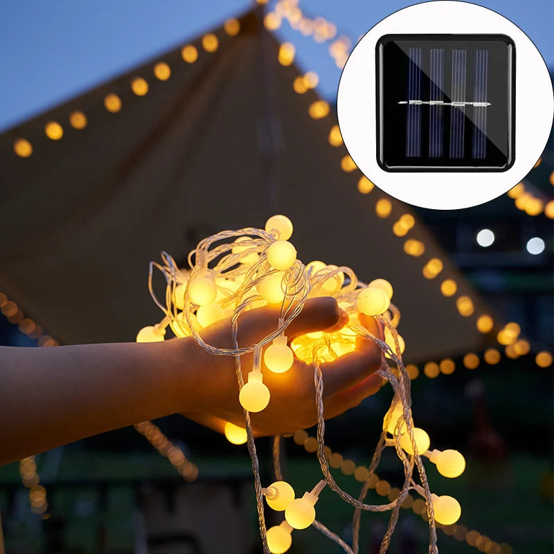 Guirlandes Lumineuses Solaires Pour Une Utilisation Extérieure