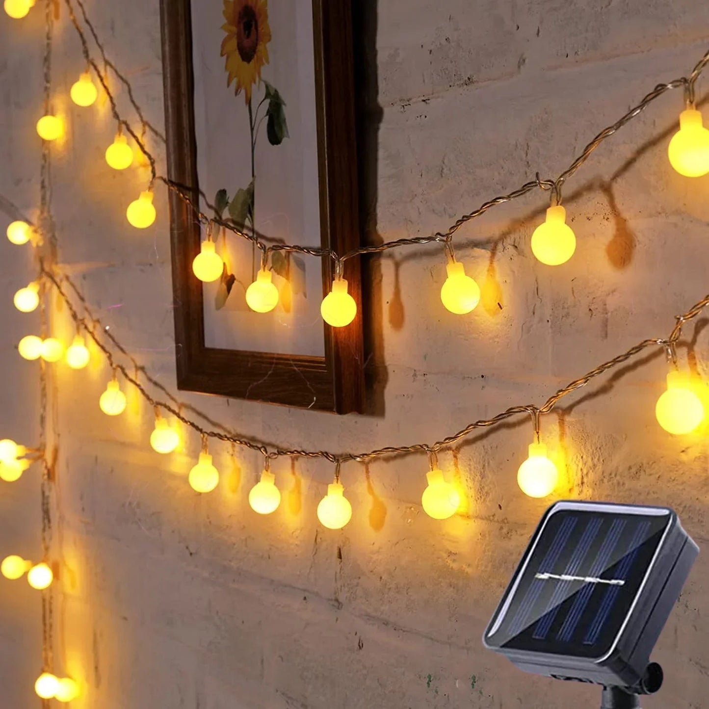 Guirlandes Lumineuses Solaires Pour Une Utilisation Extérieure