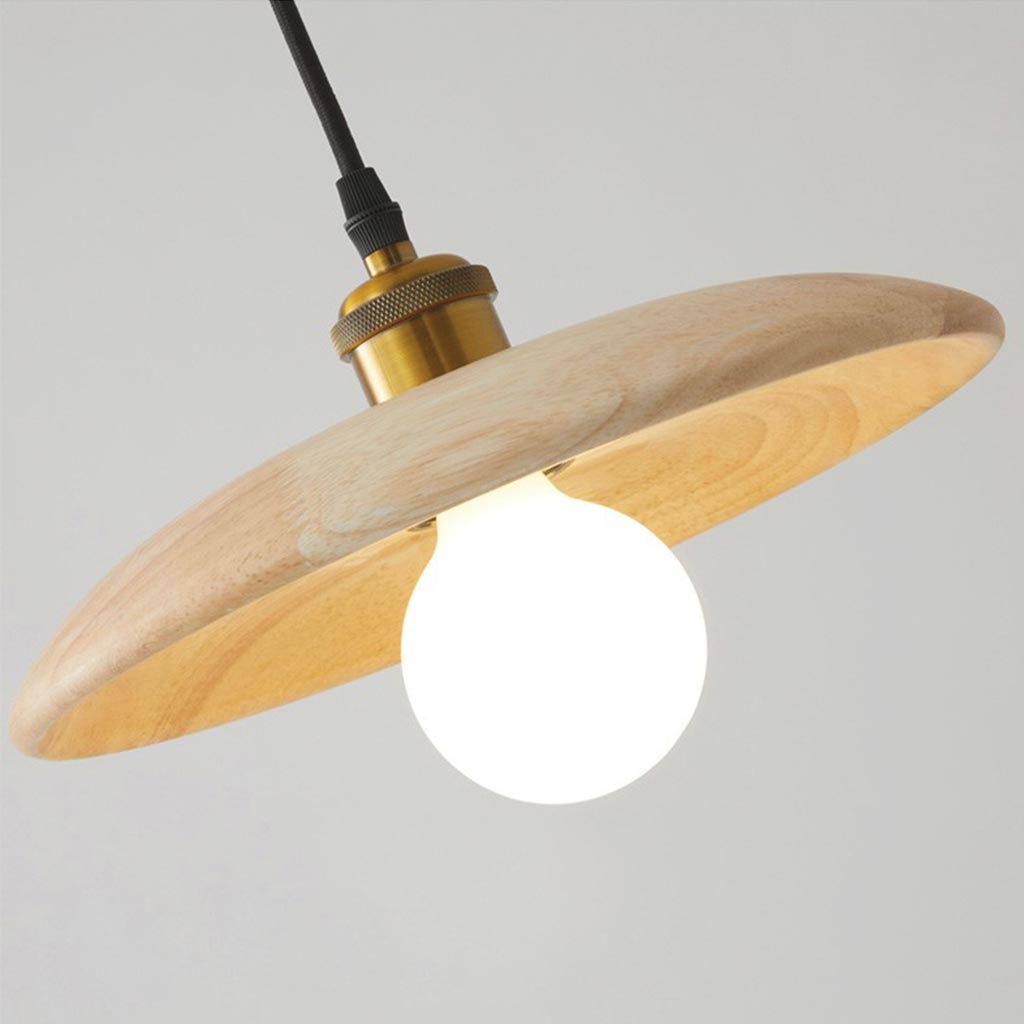 Suspension Japandi en bois pour salle à manger