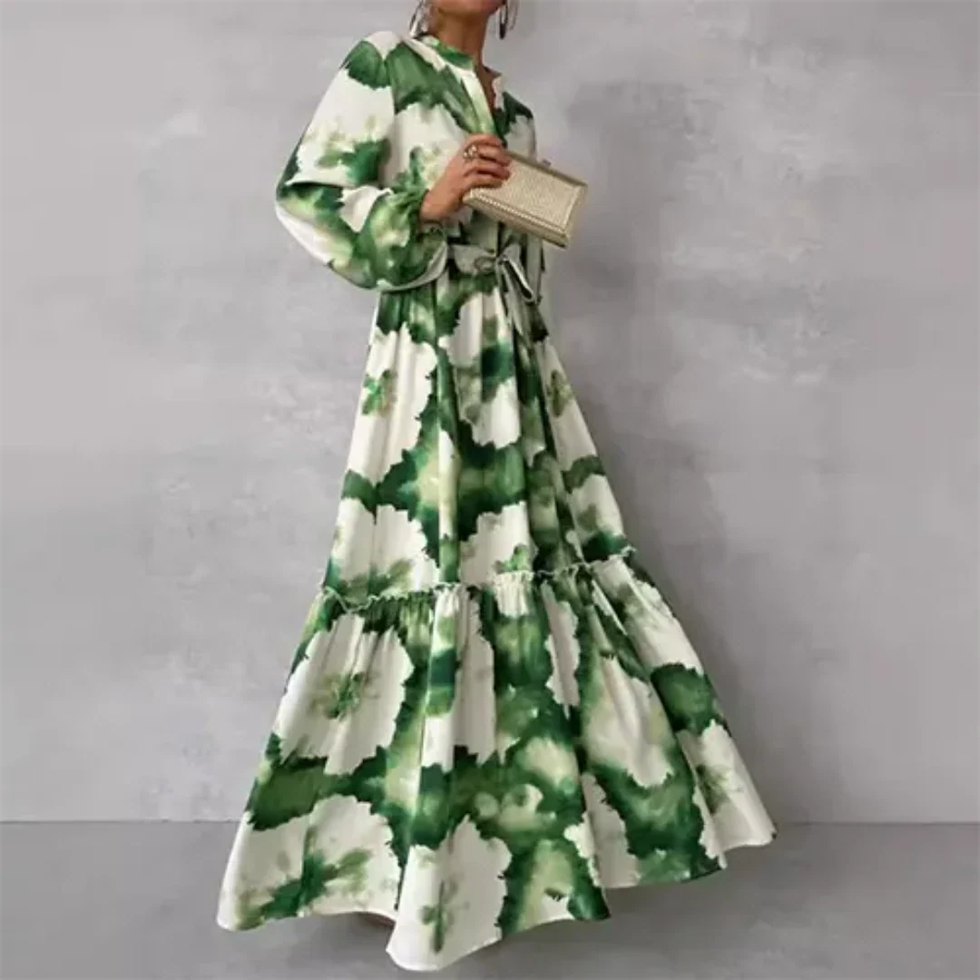 Joelenemin | Elegant and Flowing Floral Dress for Women | Maxi