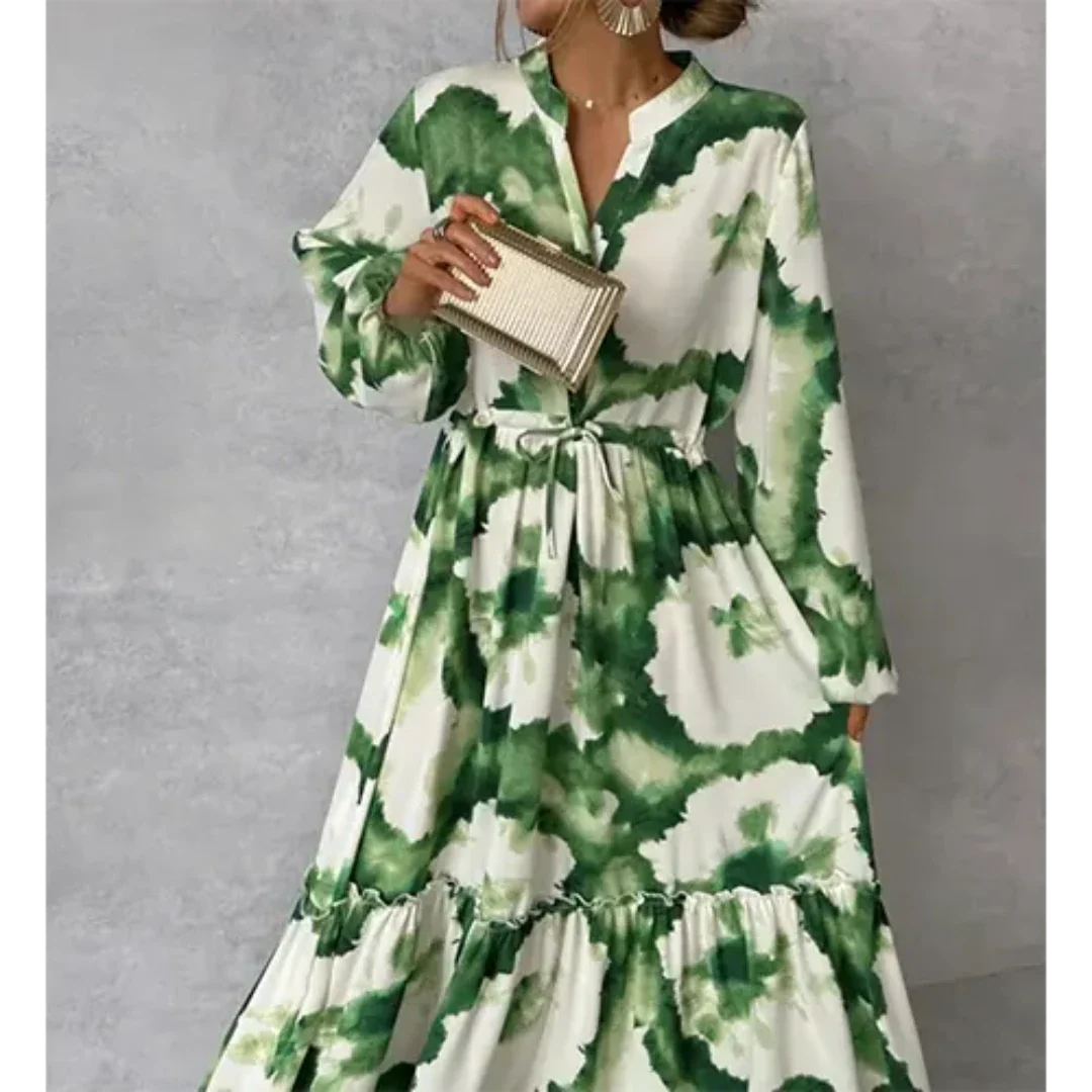 Joelenemin | Elegant and Flowing Floral Dress for Women | Maxi