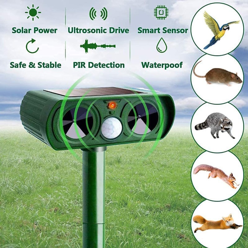 Répulsif Ultrasonique Solaire pour Animaux