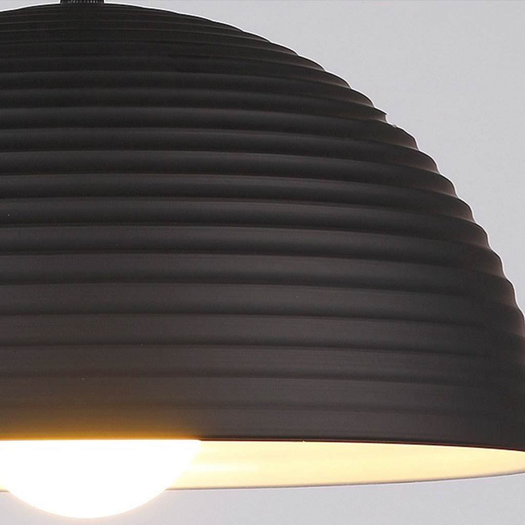 Suspension Potdeksel Dôme Métallique Minimaliste pour Cuisine/Salle à Manger, 6 Couleurs