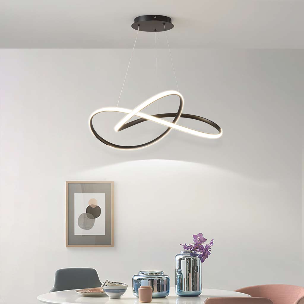 Suspension LED en forme de lustre, minimaliste