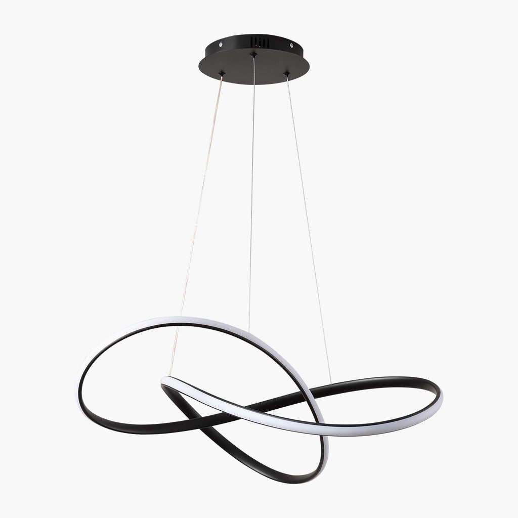 Suspension LED en forme de lustre, minimaliste