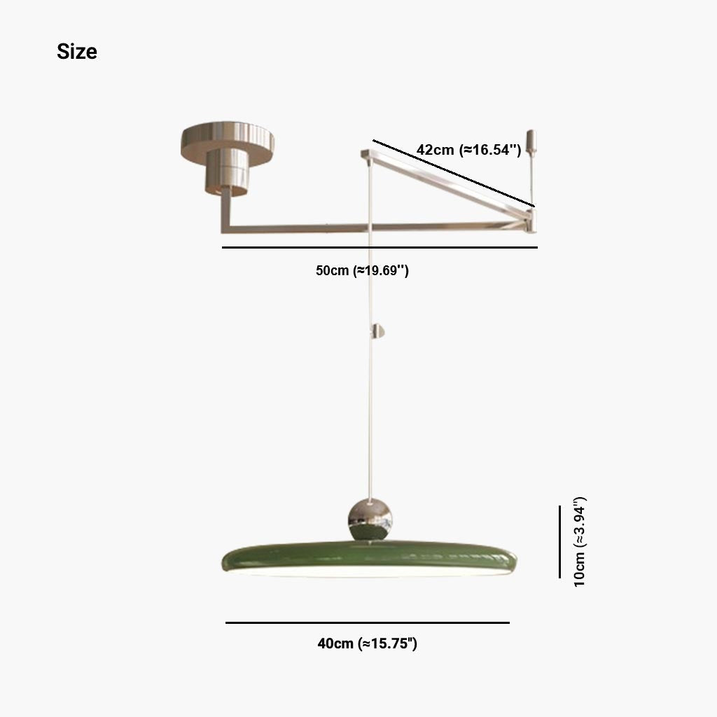 Suspension à bras articulé UFO dimmable, 5 couleurs