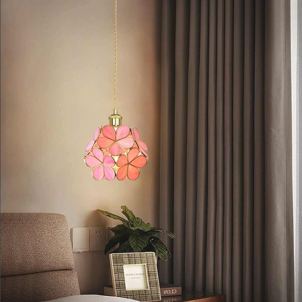 Suspension Artistique Petite Pétale en Verre, 5 Couleurs