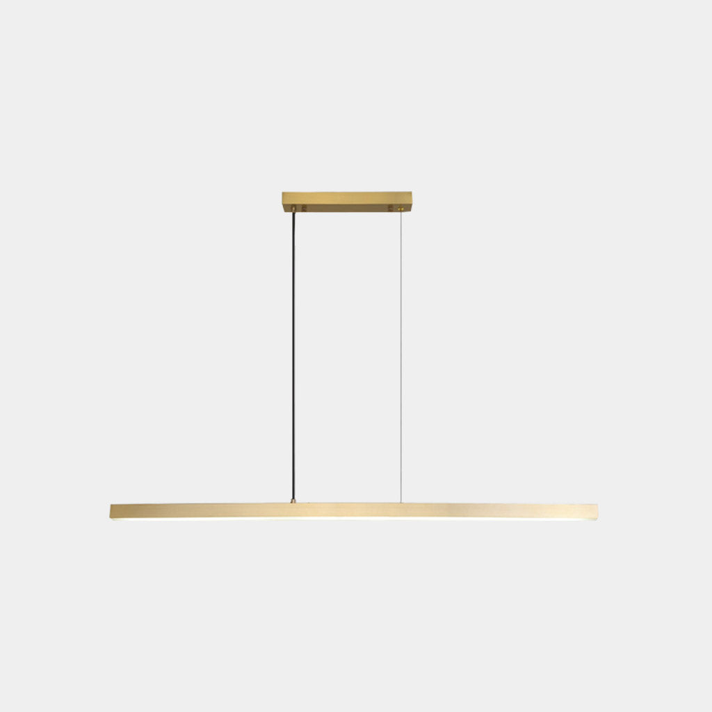 Suspension linéaire en laiton dimmable LED, noir/or