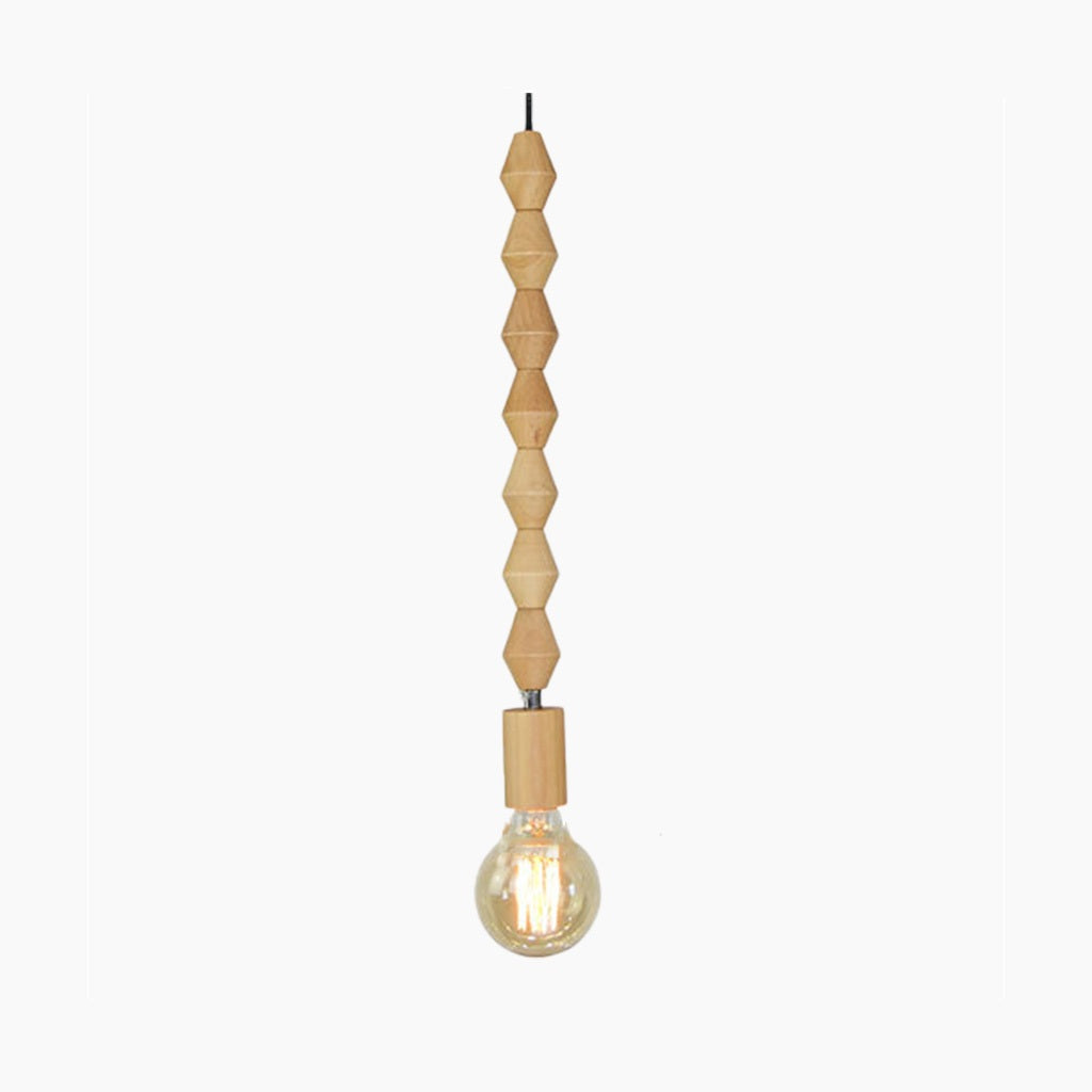 Suspension Créative en Perles en Bois Calabash