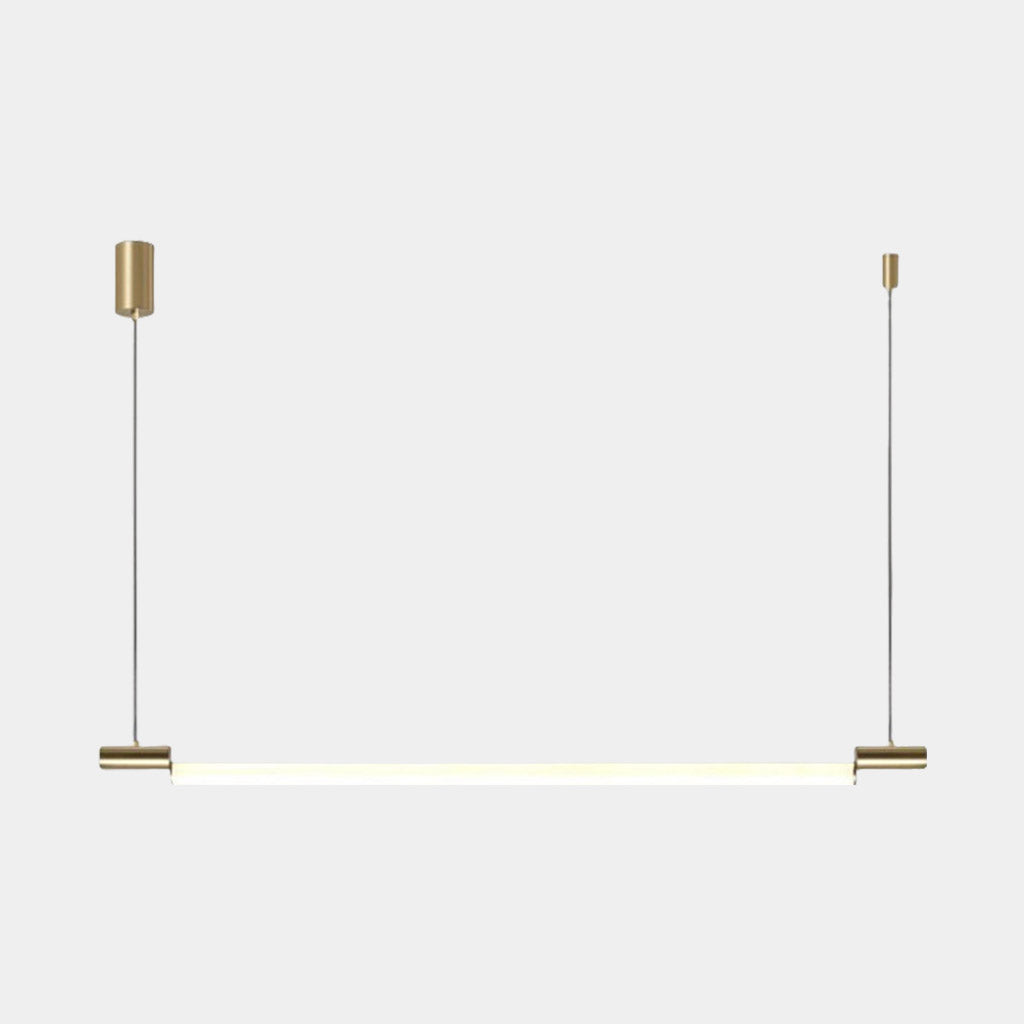 Suspension Linéaire Horizontale Strip LED, Noir / Or