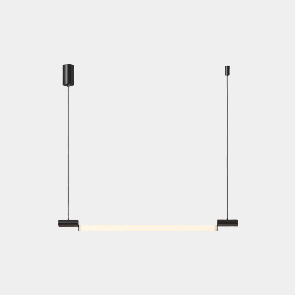 Suspension Linéaire Horizontale Strip LED, Noir / Or