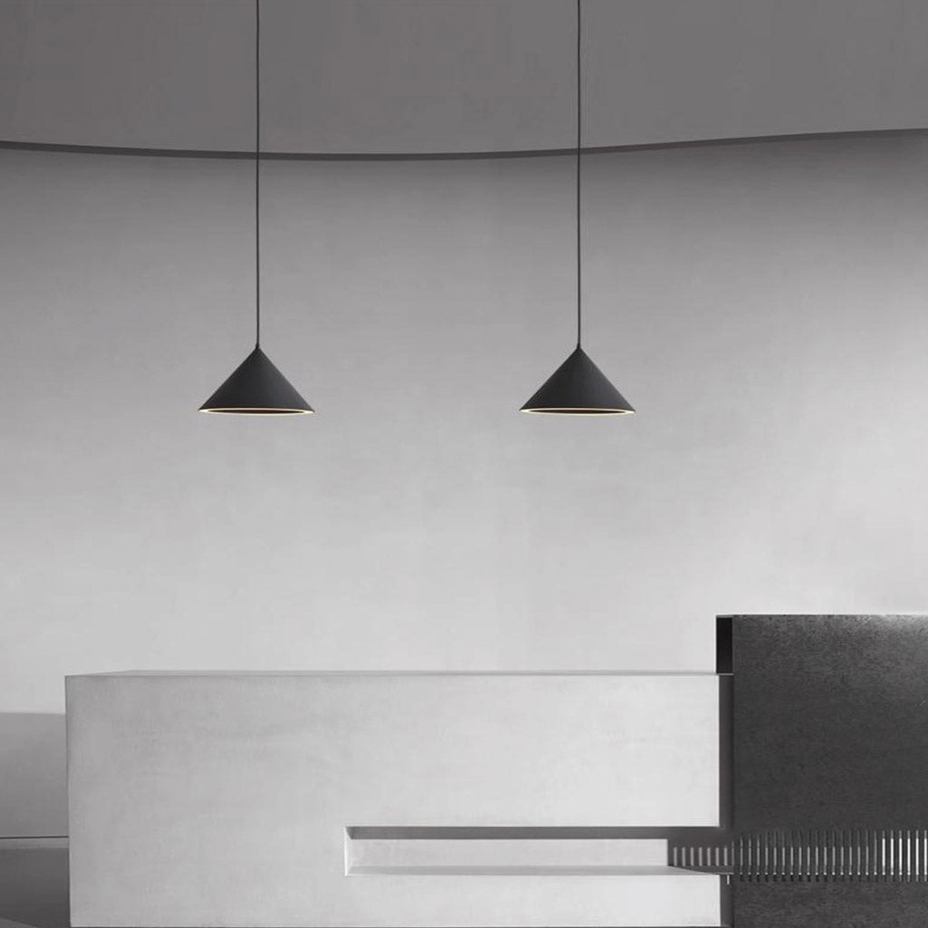 Suspension Nordique Simple Cône LED Multicolore