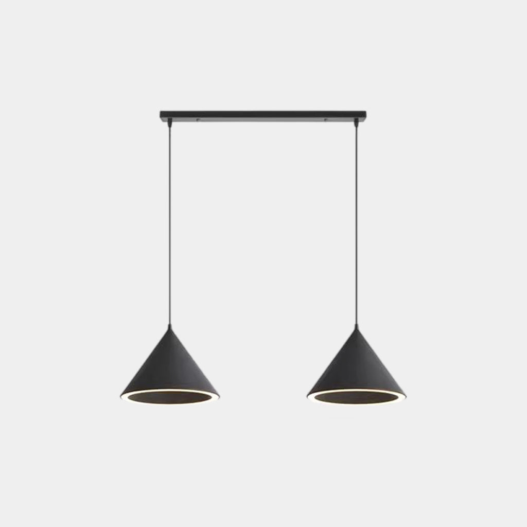 Suspension Nordique Simple Cône LED Multicolore