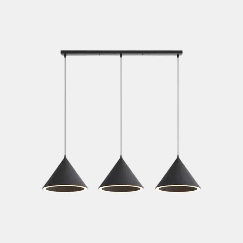 Suspension Nordique Simple Cône LED Multicolore