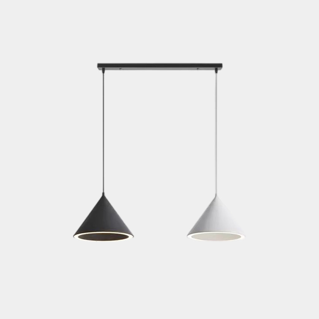 Suspension Nordique Simple Cône LED Multicolore