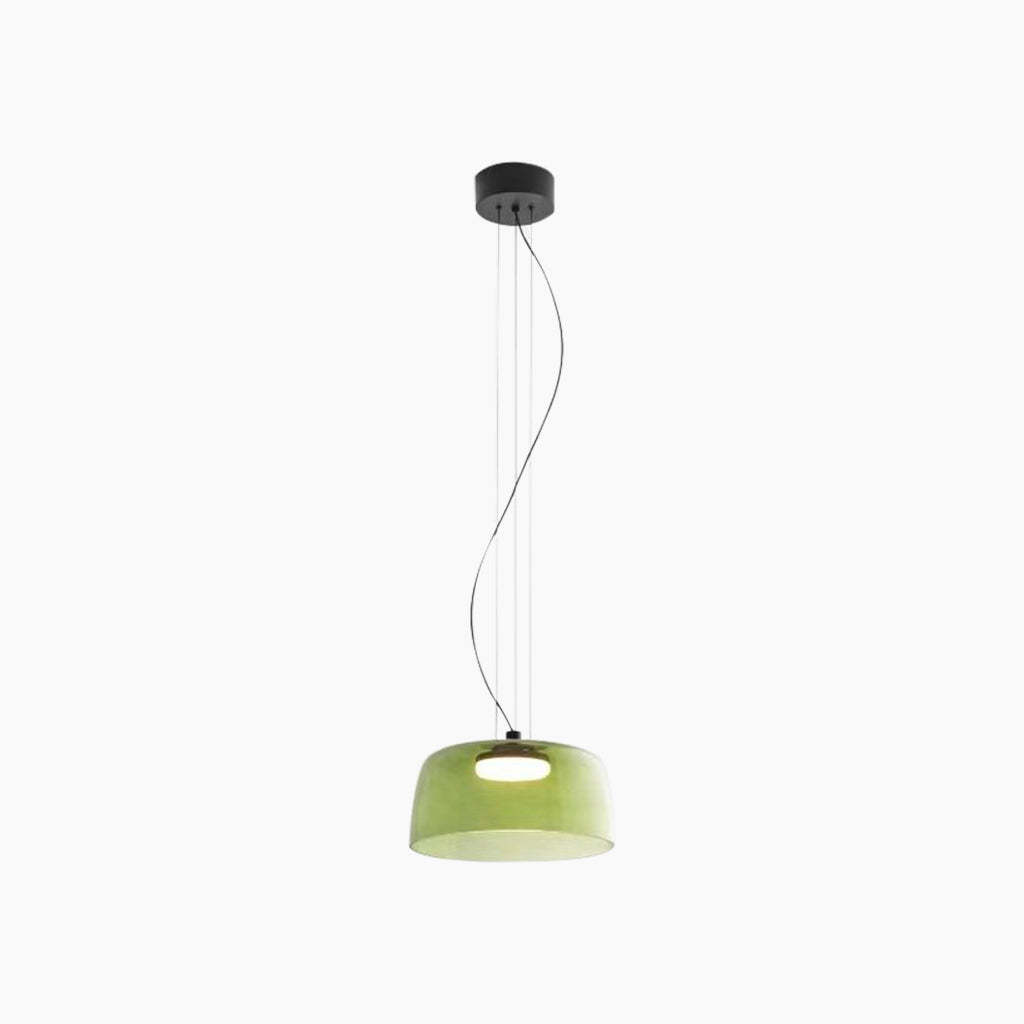 Suspension Scandinave en verre coloré LED