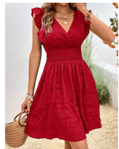Fern | Swiss polka dot dress