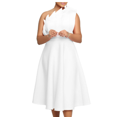 Women's One-Shoulder Dress | Midi