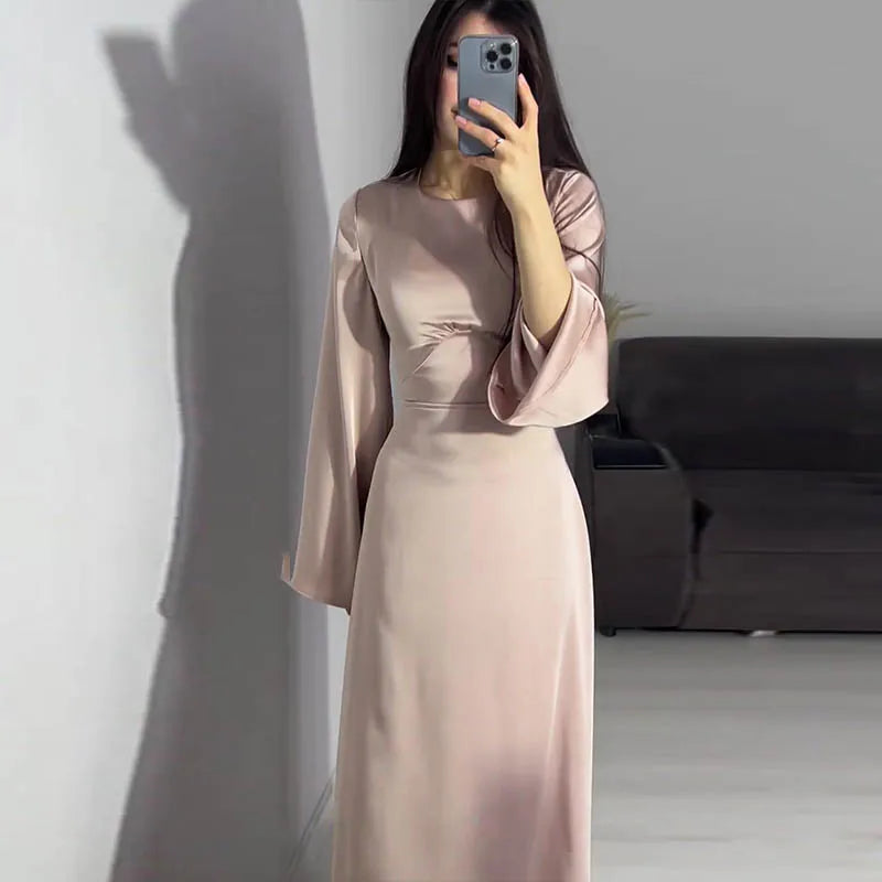 Luciena | Round Neck Dress for Women