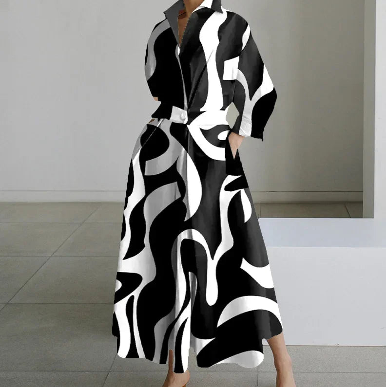 Rosiena | Draped evening dress with V-neckline for women