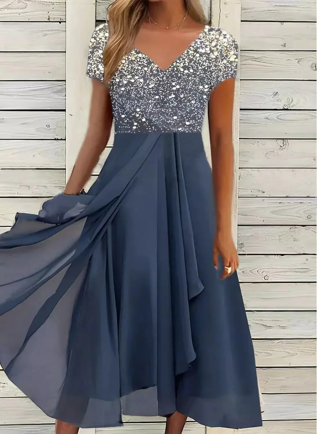 Marigon Robe Élégante Femme Intemporelle, Confortable & Stylée