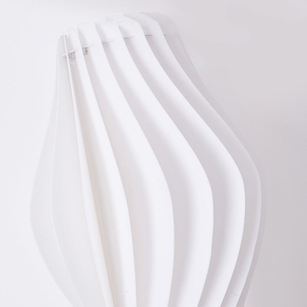 Lampe sur pied décorative scandinave en PVC blanc