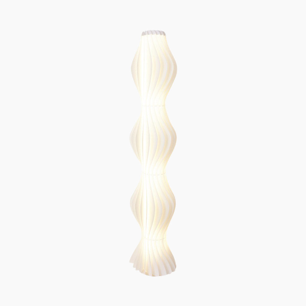 Lampe sur pied décorative scandinave en PVC blanc