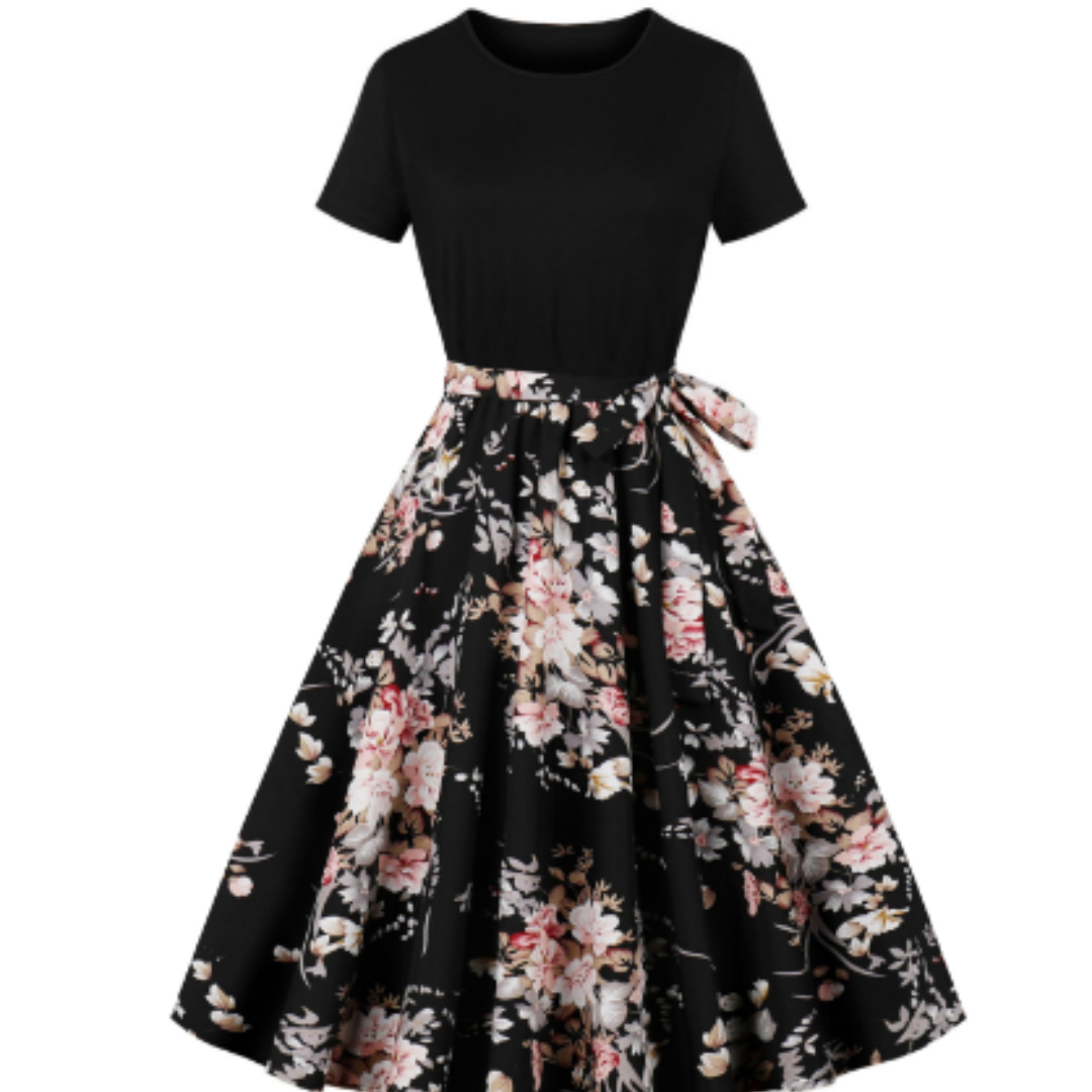 Nerys | Robe à Pois Vintage Pour Femmes