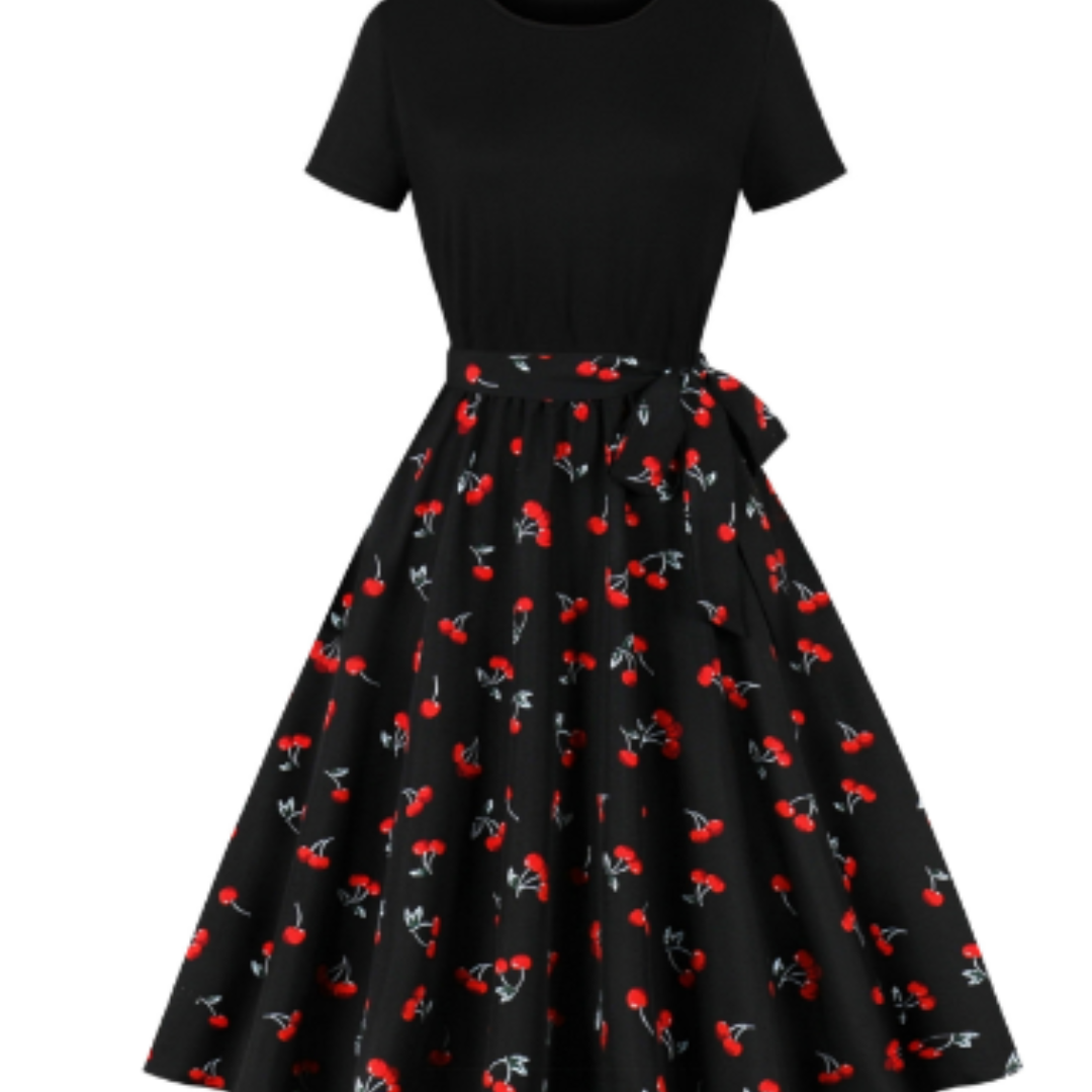 Nerys | Robe à Pois Vintage Pour Femmes