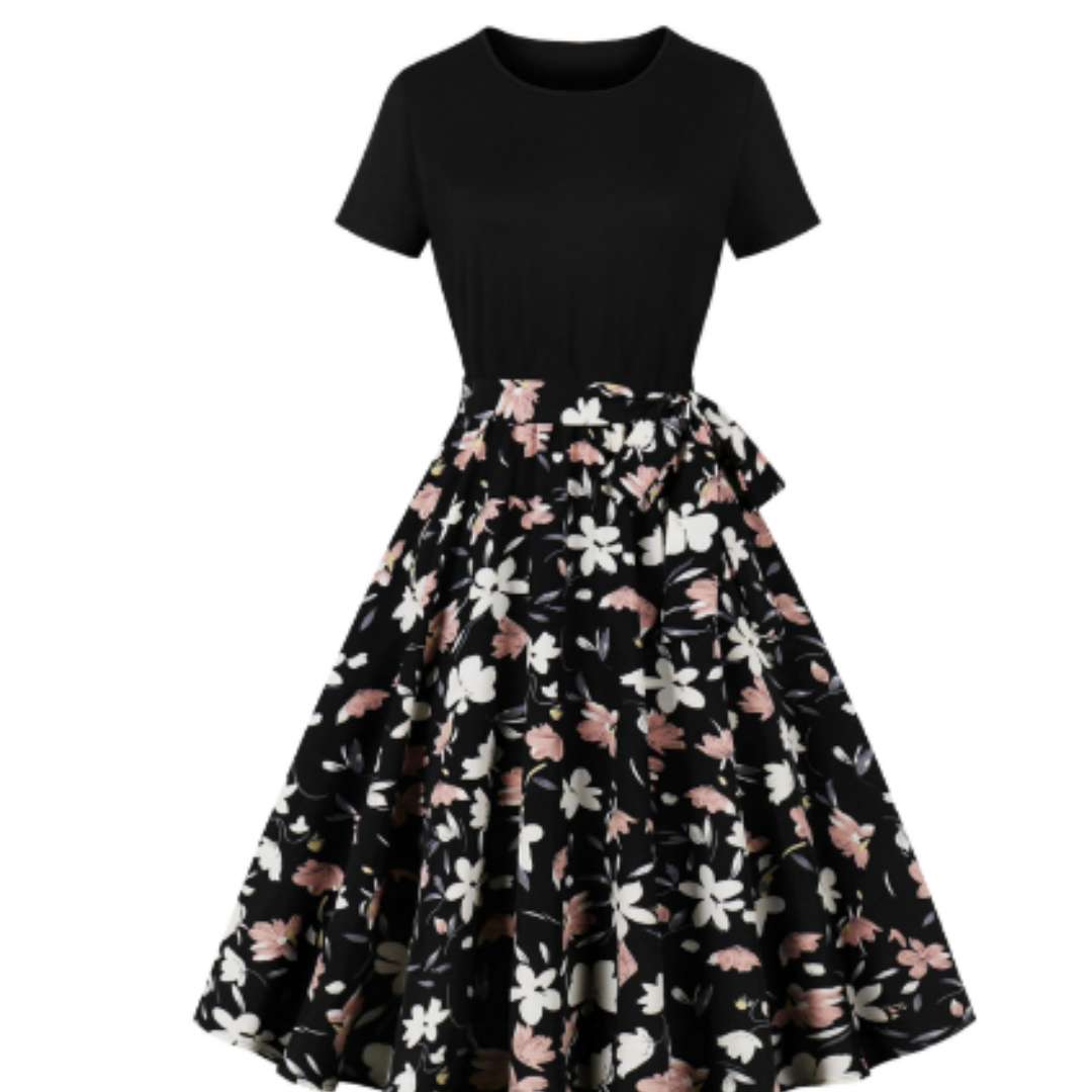 Nerys | Robe à Pois Vintage Pour Femmes