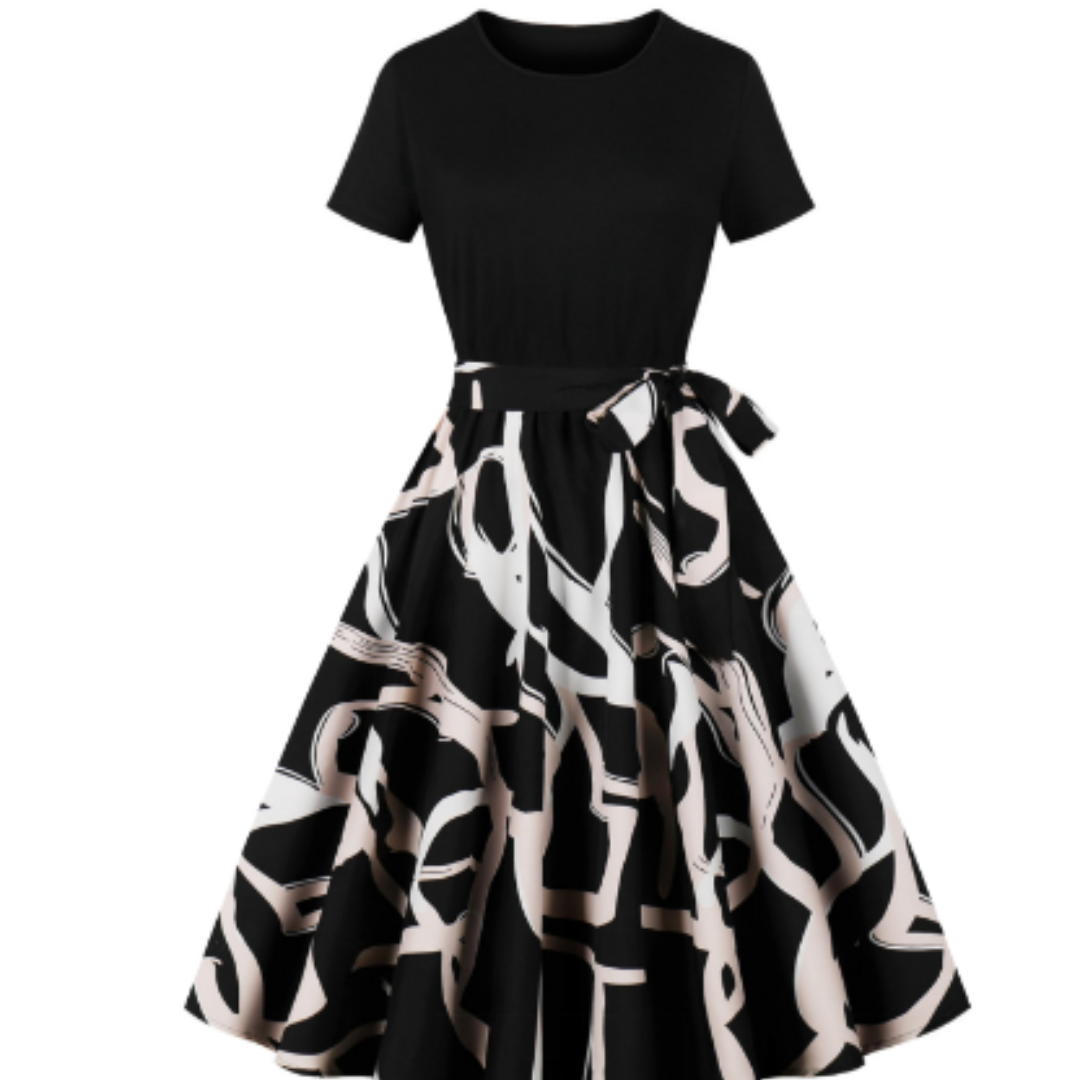 Nerys | Robe à Pois Vintage Pour Femmes