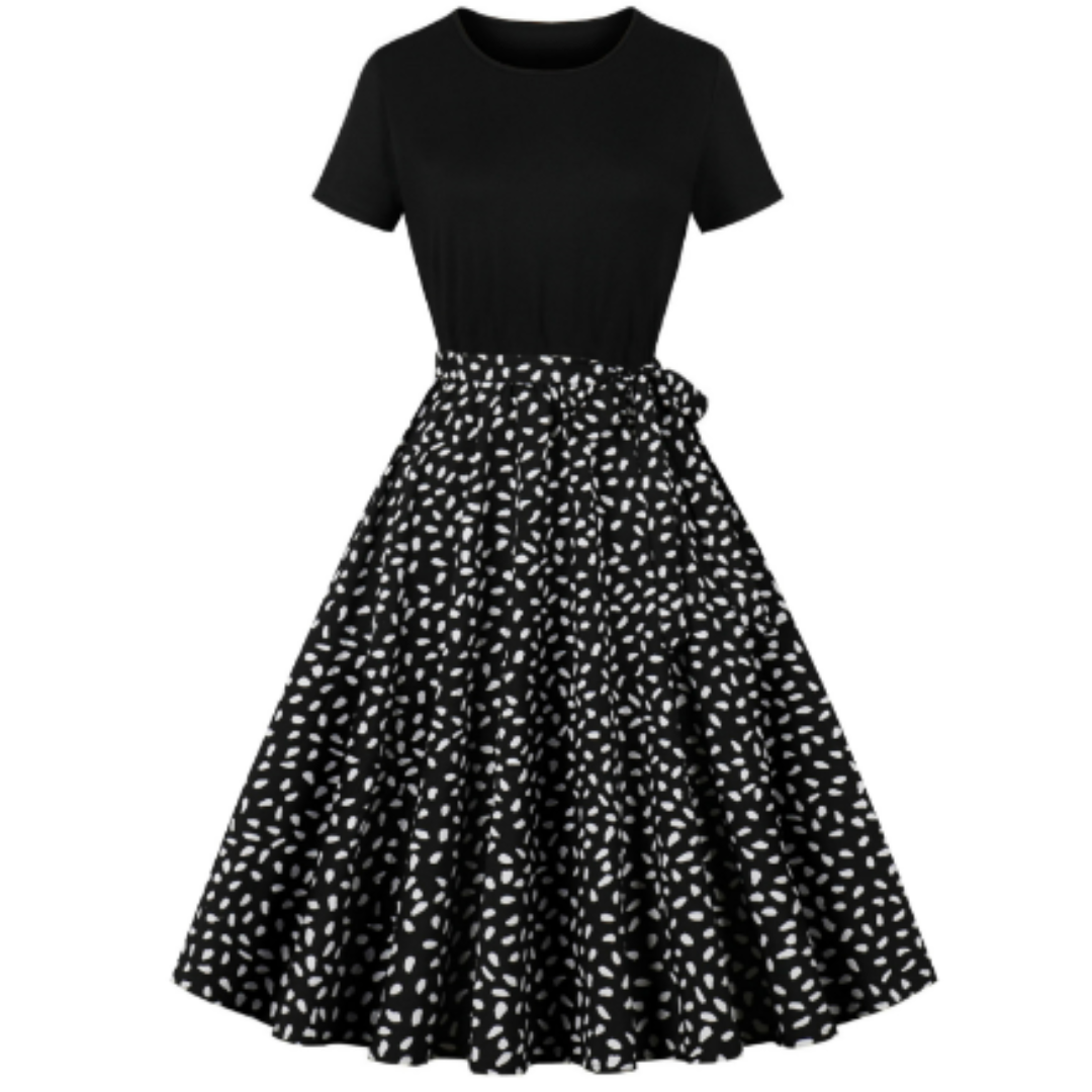 Nerys | Robe à Pois Vintage Pour Femmes