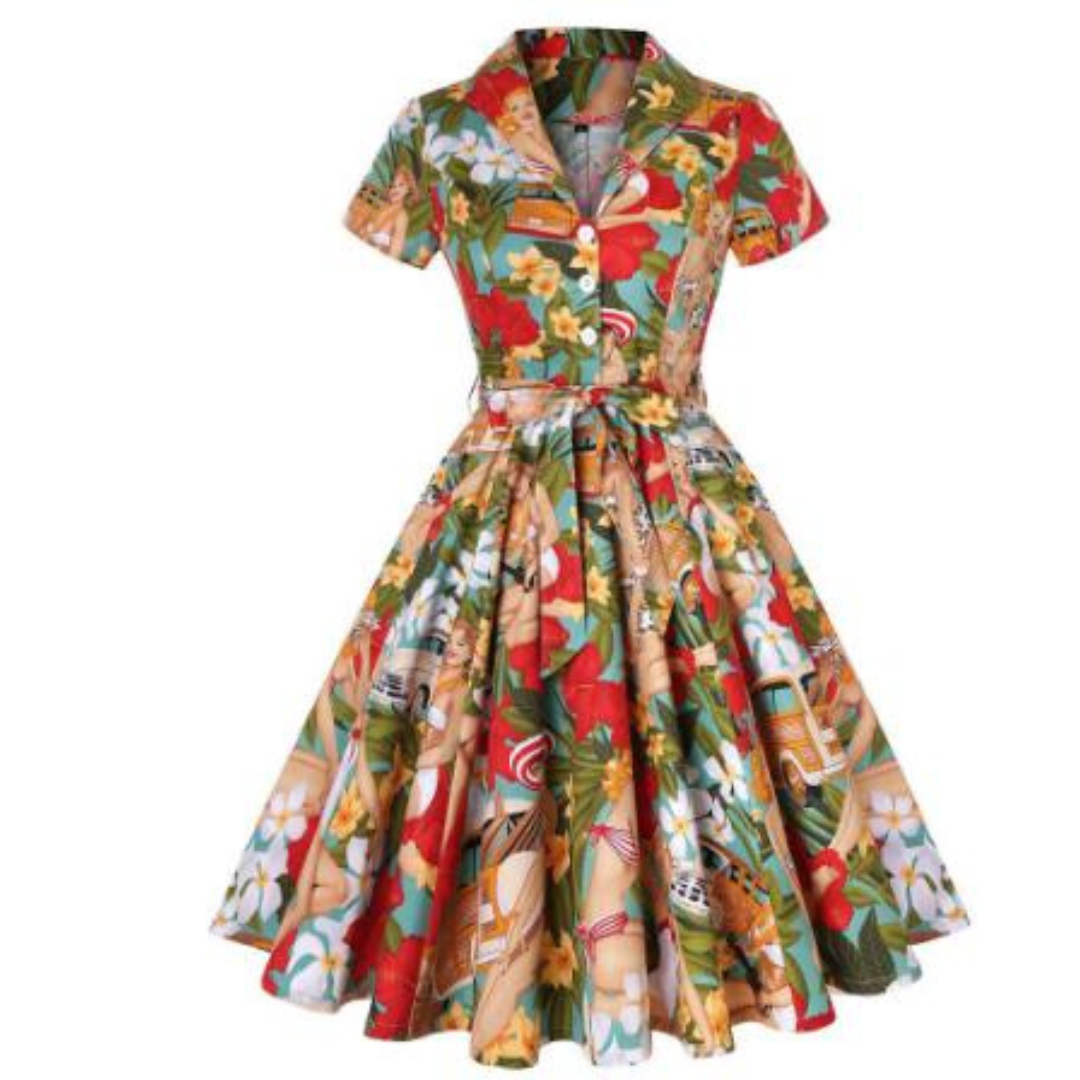 Beckett | Robe d'été imprimée pour femmes