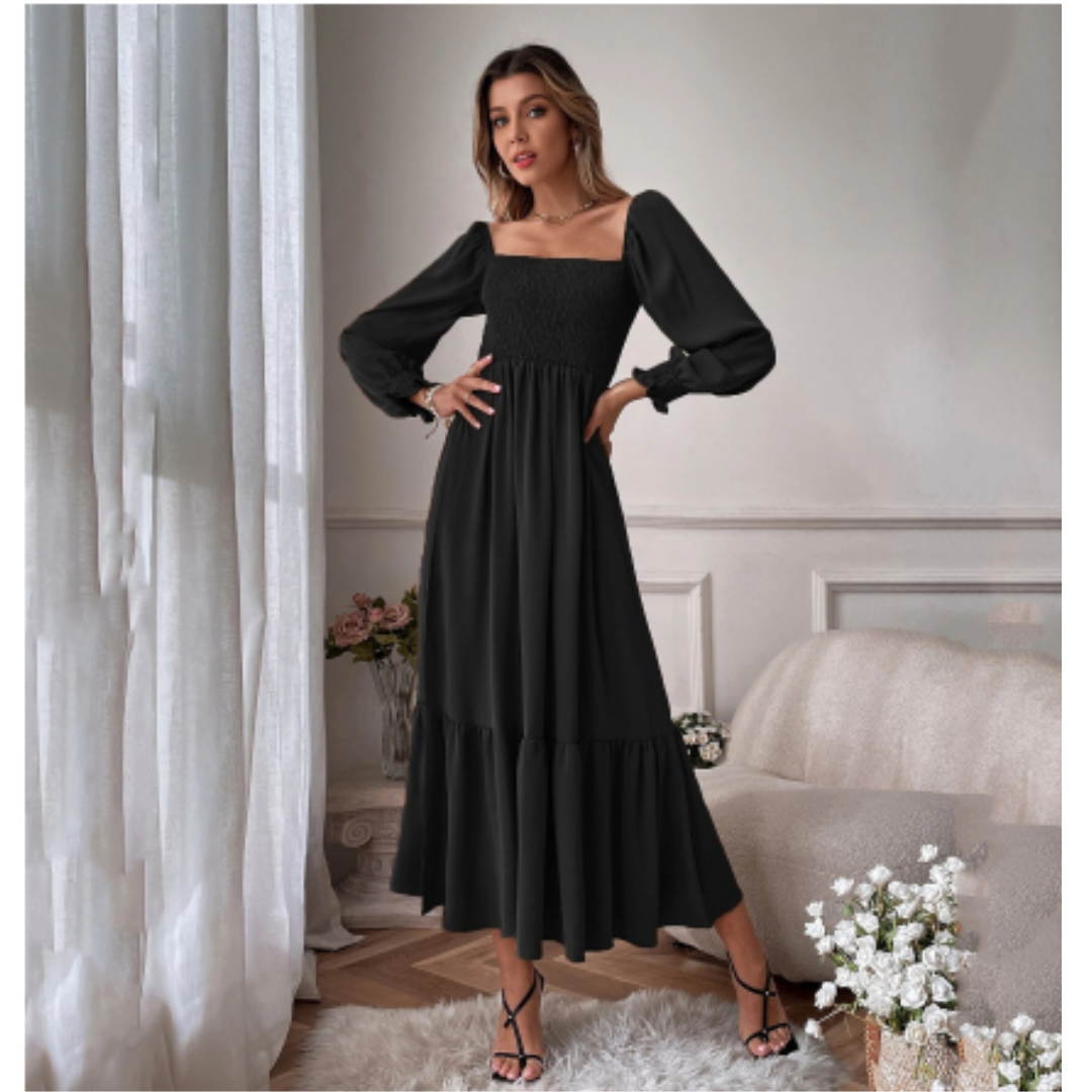 Hermina | Robe femme à manches longues