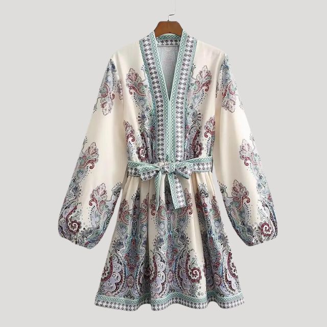 Islaith | Robe Mini Femme Paisley