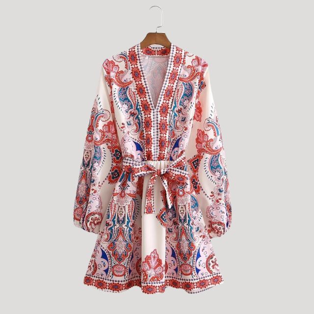 Islaith | Robe Mini Femme Paisley