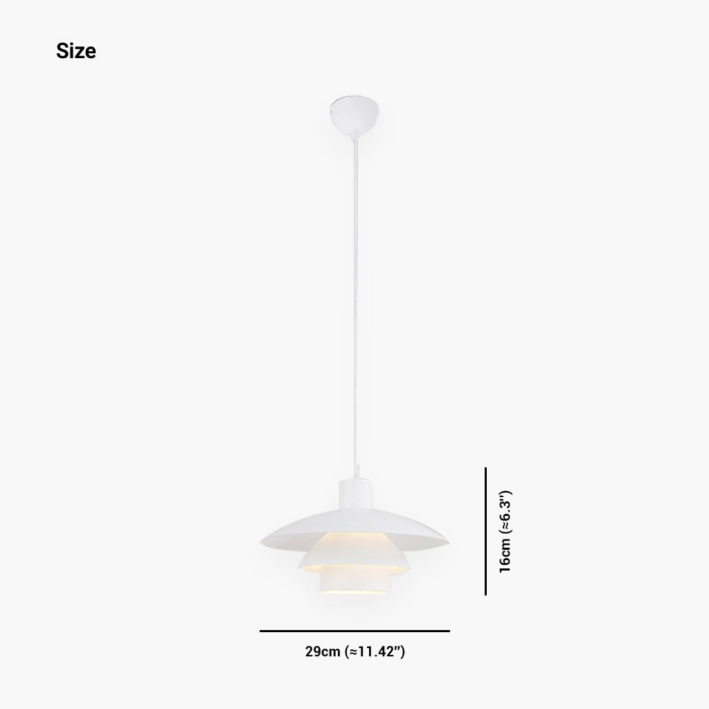 Suspension moderne iconique en aluminium avec 3 abat-jours pour salle à manger, blanc