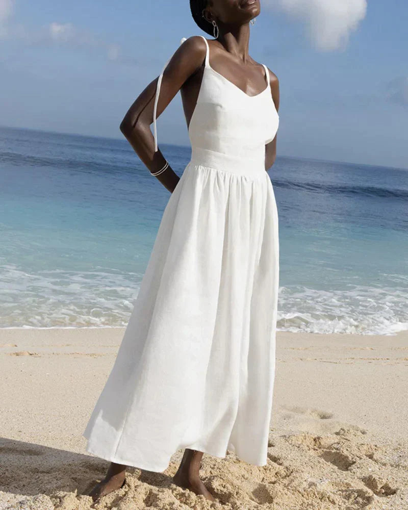 Fabienne | Robe sans bretelles confortable et dos nu