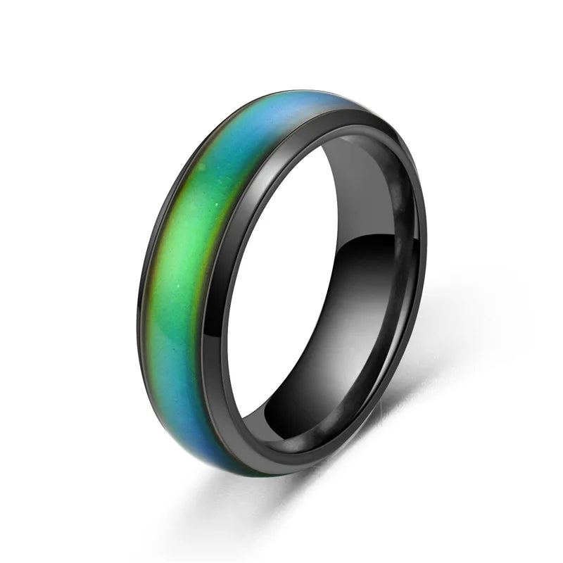 Bague d'Humeur en Acier Inoxydable