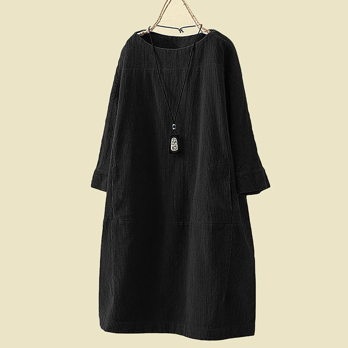 Winter dress for women, loose and warm fit | Midi