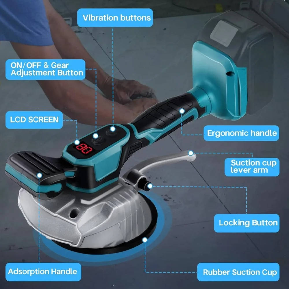 Outil de Succion et de Vibration pour Carrelage