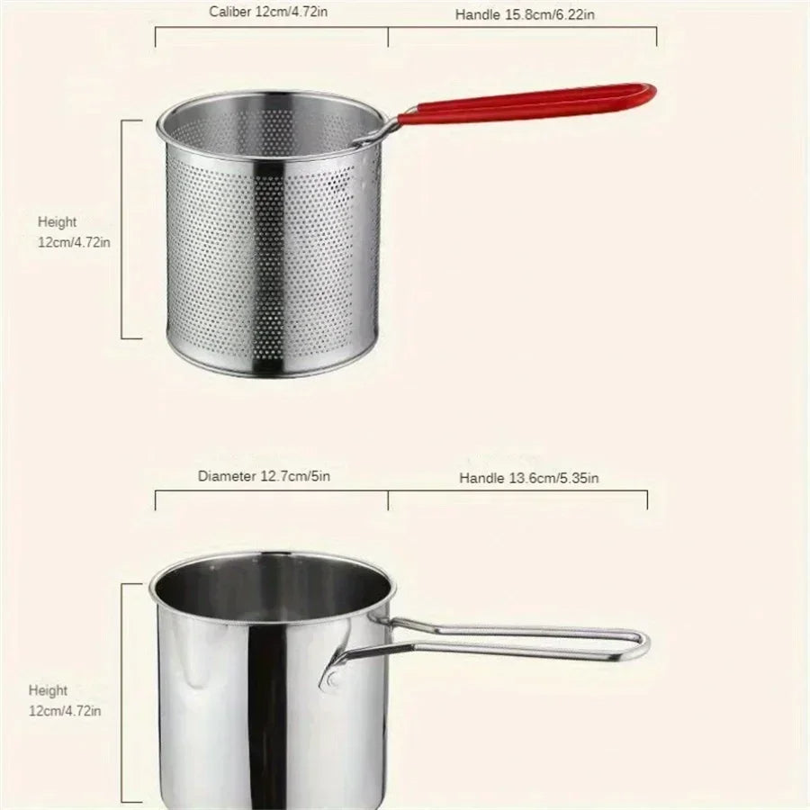 Friteuse Profonde 1200ML avec Passoire
