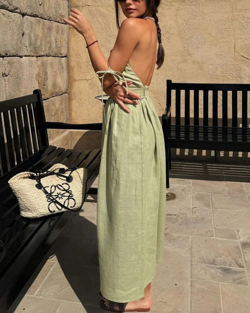 Fabienne | Robe sans bretelles confortable et dos nu