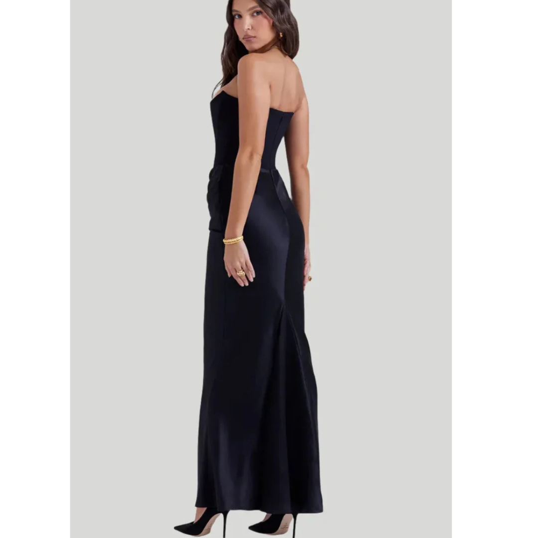 Robe Élegante Bandeau Femme | Maxi