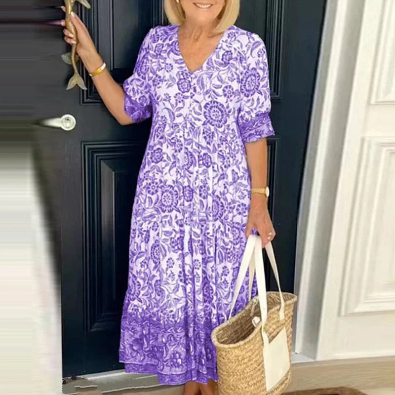Sophia | Robe bohème à décolleté en V