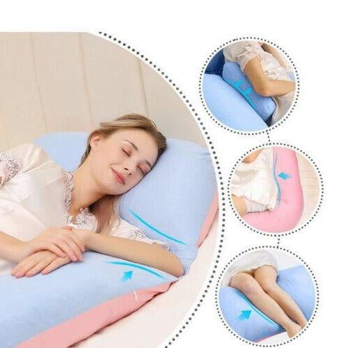 Coussin Corporel de Soutien Complet pour le Sommeil - Design Ergonomique pour la Grossesse, Douleurs aux Épaules et au Dos