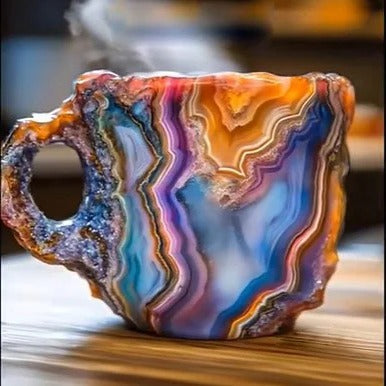 Tasses à café en cristal minéral