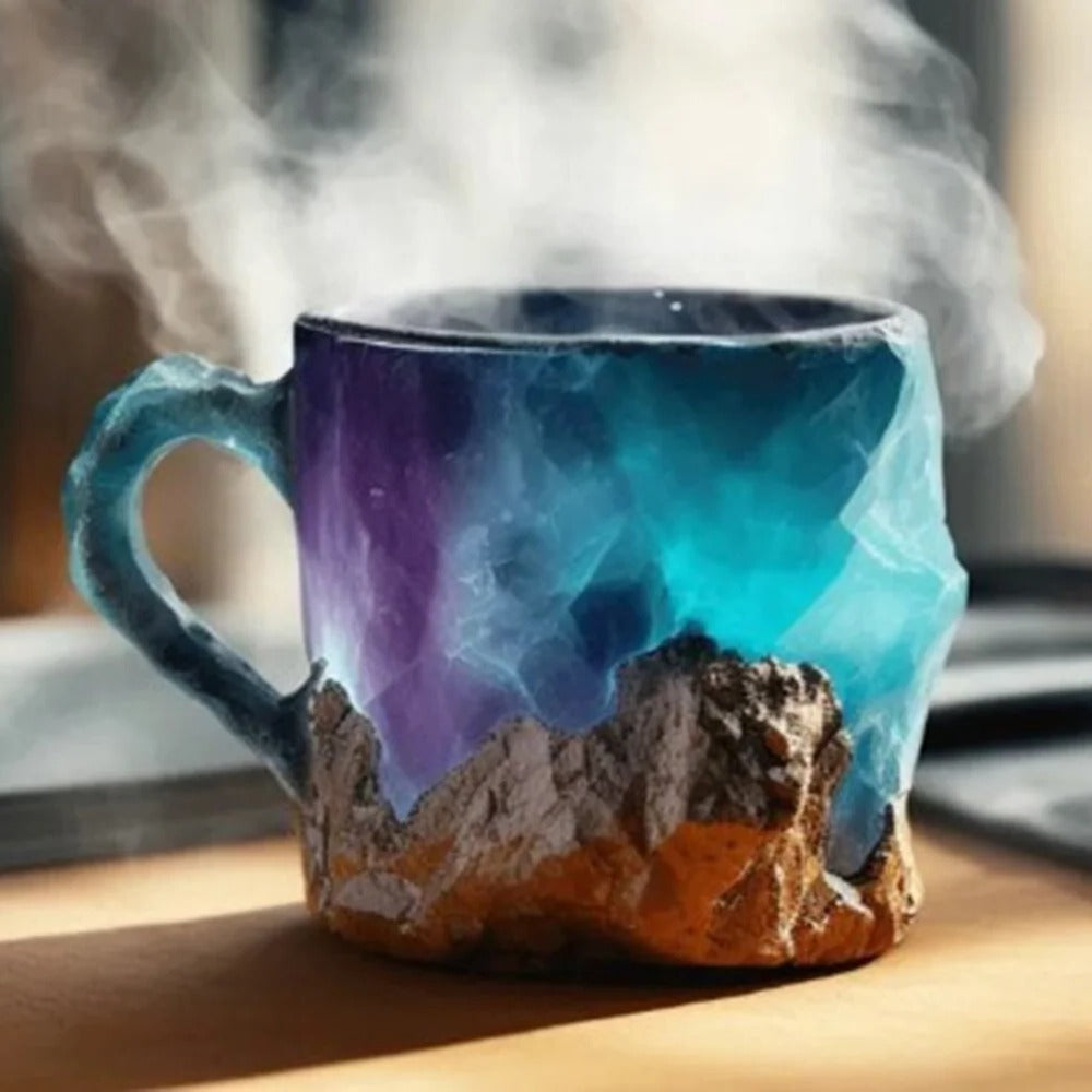 Tasses à café en cristal minéral